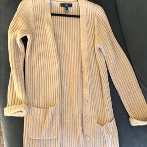 Forever 21 Tan long Cardigan, VERY COMFY!